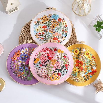 Floral Paradise Embroidery Kit: Create Your Blossoming Masterpiece