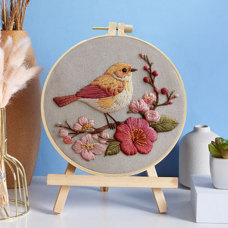 Vibrant Aviary Embroidery Kit