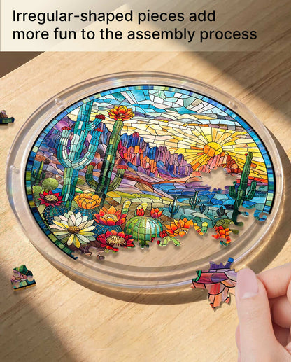 Acrylic Jigsaw Puzzle Suncatcher - Wilderness Bloom