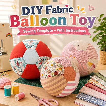 DIY Fabric Balloon Toy Sewing Template – With Instructions