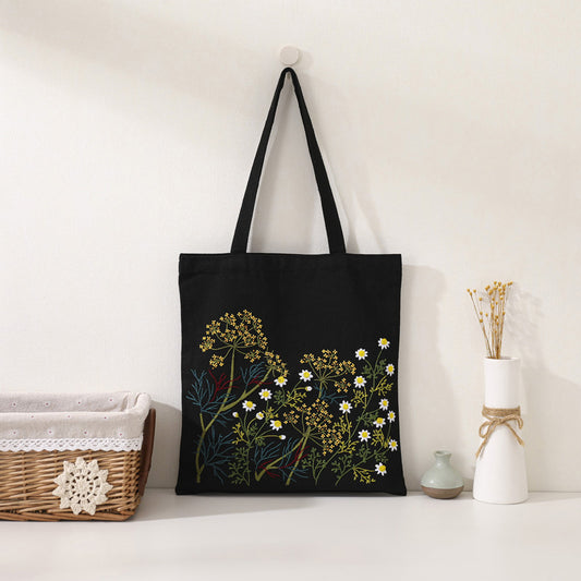 Golden Meadow Embroidered Tote Embroider Your Unique Style