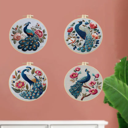 Regal Peacock Embroidery Kit