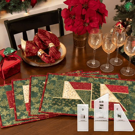 Magic Stained Glass Placemats - Scrap Crazy Templates - With Instructions