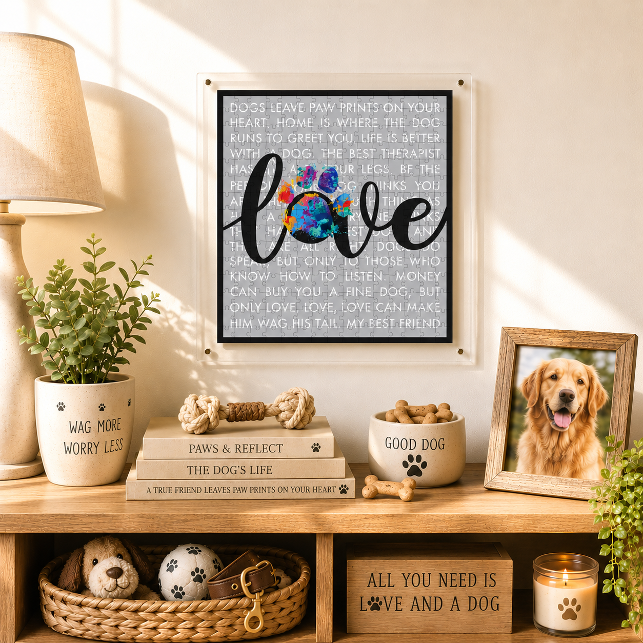 Hangable Acrylic Puzzle | Paw & Love