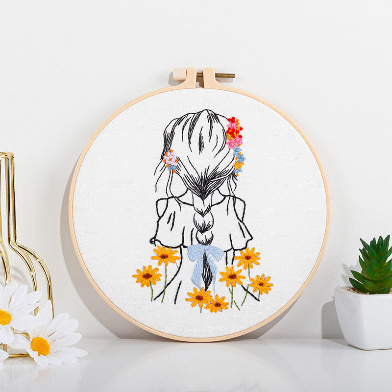 Girl & Bloom - Themed DIY Embroidery Kits