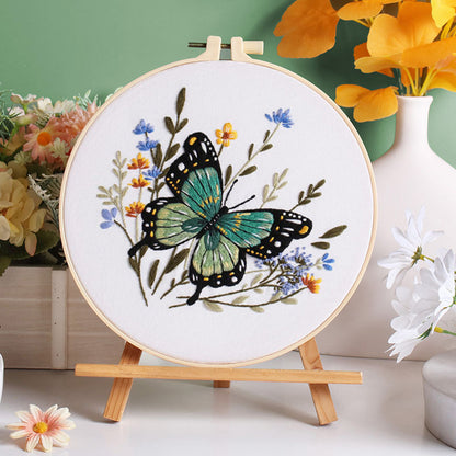 Butterfly Symphony Embroidery Kit: Embark on a Vibrant Stitching Journey