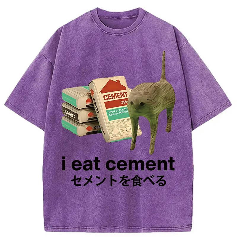 Eat Cement Washed T-Shirt