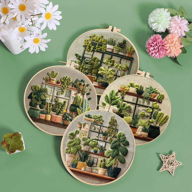 Urban Jungle Embroidery Kit