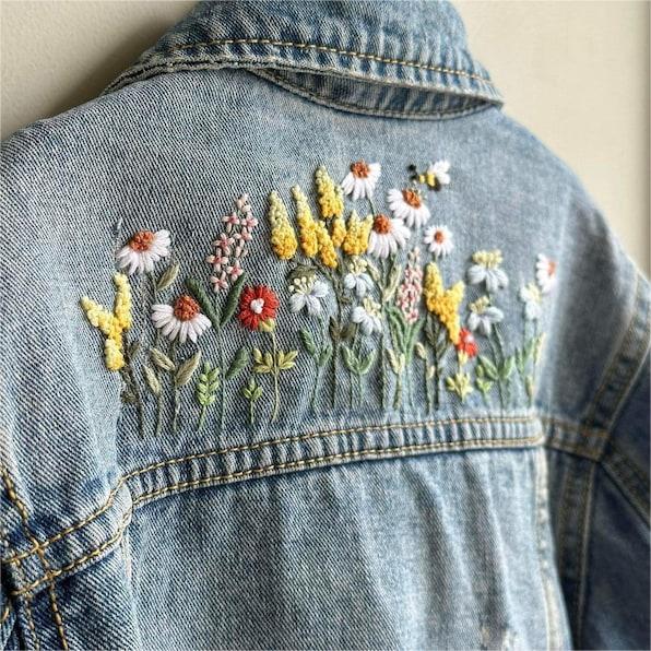 Stick Stitch Water-Soluble Embroidery Flower Collection: Stitch, Create, and Personalize