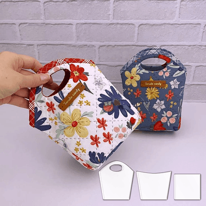 Foldable Cute Fabric Basket Sewing Template（3PCS）  - With Instructions