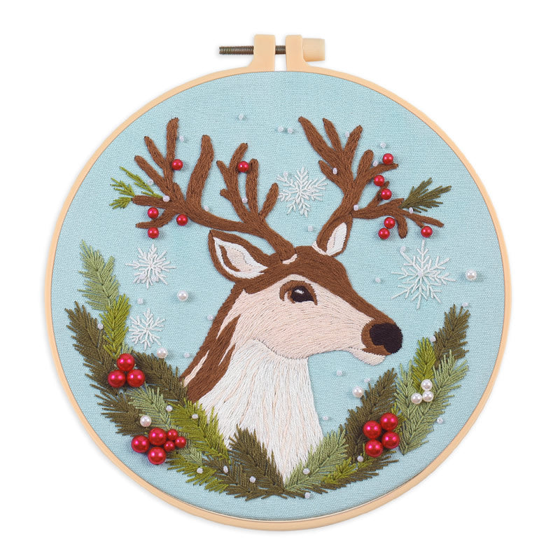 Christmas Cute Creatures  - Themed DIY Embroidery Kits