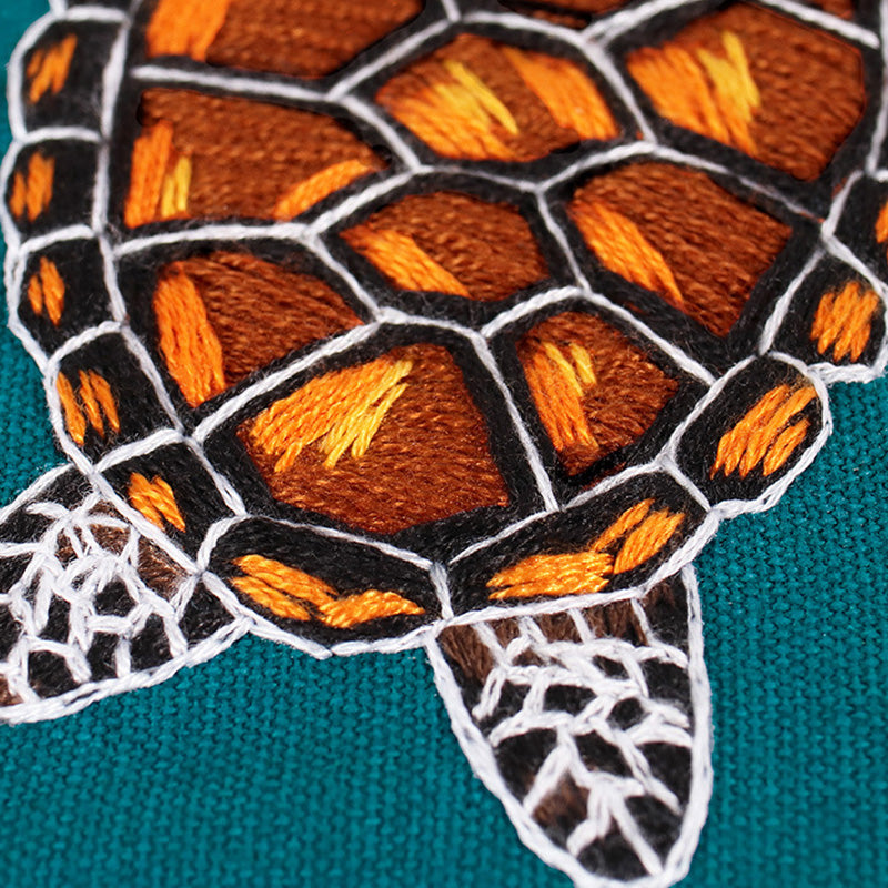 Aquatic Wonders Embroidery Kit: Craft Your Underwater Masterpiece