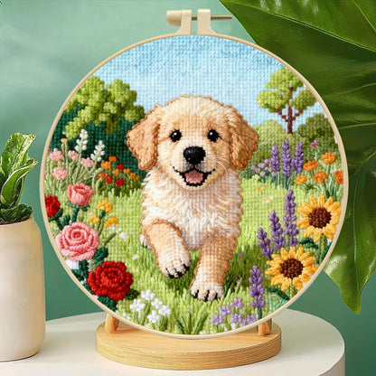 Sunset Paws Embroidery Kit