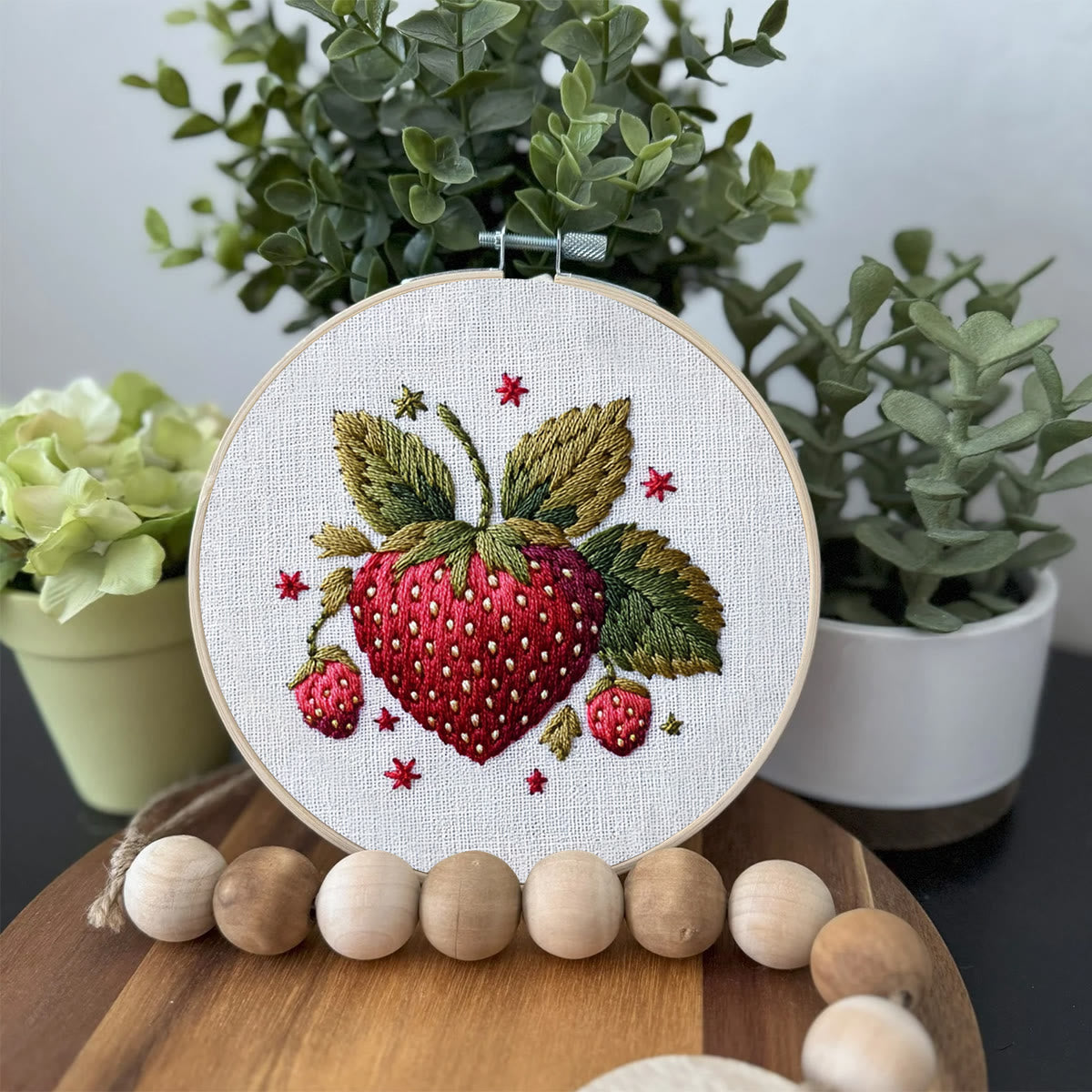 Rubbyoo Embroidery Kit- Cute Strawberry