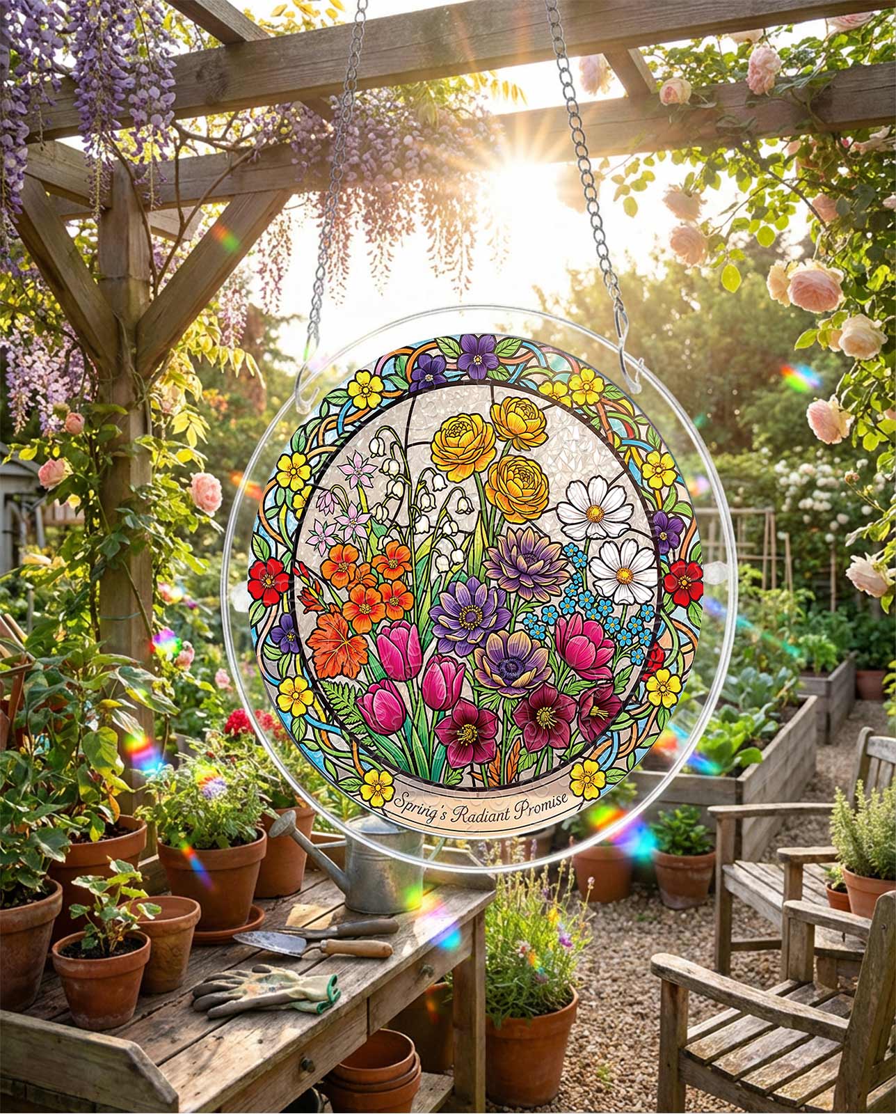 Acrylic Jigsaw Puzzle Suncatcher - Springâ€TMs Radiant Promise