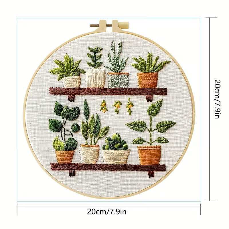 Stick And Stitch Water-Soluble Bee Embroidery Fabric: Shelf Garden