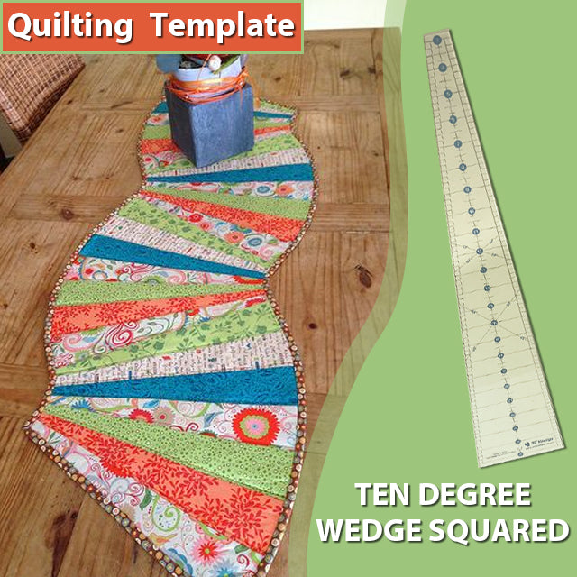 Spicy Spiral Table Runner Quilting Template Ruler