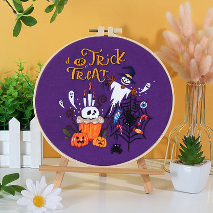 Halloween Delight Embroidery Kit: Create Spooky Masterpieces