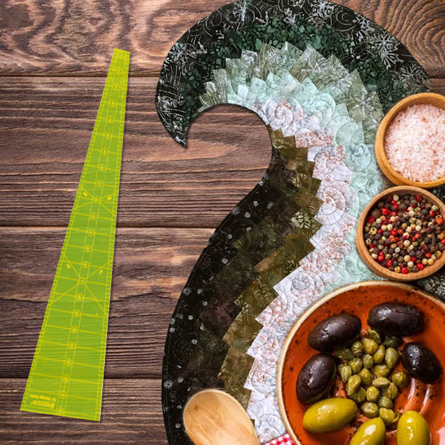 Spicy Spiral Table Runner Quilting Template Ruler