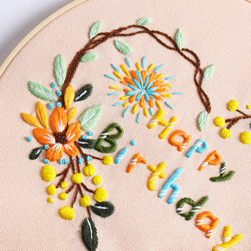 Happy Birthday Embroidery Kit: A Cheerful Stitching Celebration 🎂