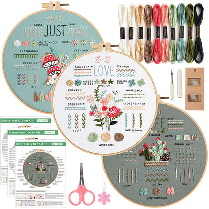 Stitch Mastery Embroidery Kit: Perfect Your Craft with Diverse Designs