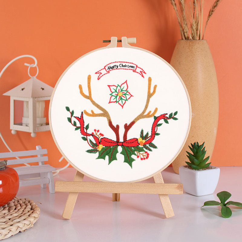 Festive Christmas Embroidery Kit: Craft Your Holiday Cheer