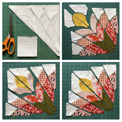 Cleopatra's Fan Quilt & Patchwork Template Set