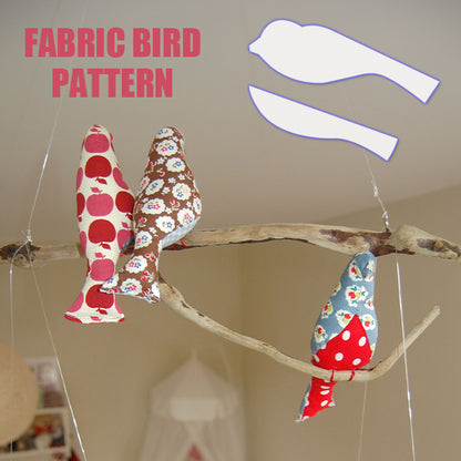 Fabric Bird template-With Instructions