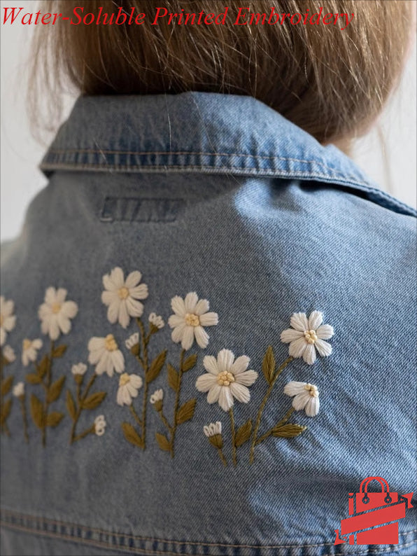 DIY Water-Soluble Printed Denim Large And Small Embroidery