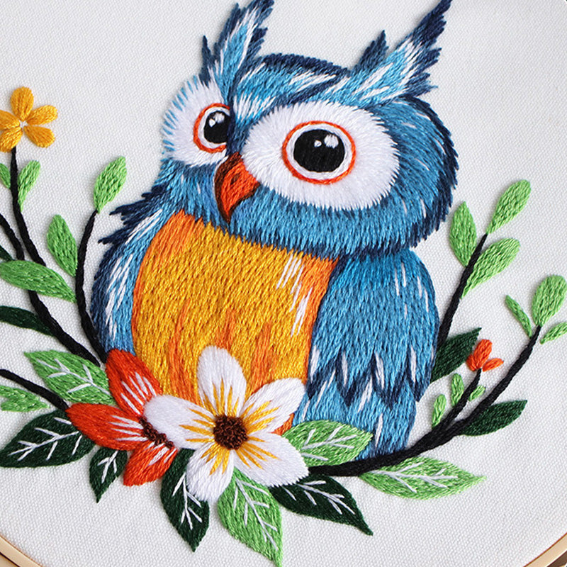 Adorable Owl Embroidery Kit: Craft Your Whimsical Masterpiece