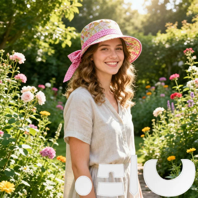 🌞50% OFF Summer Special Offer -  Bow Sunhat Template Cutting Ruler Set-With Instructions