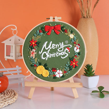 Christmas Delight Embroidery Kit: Create Your Festive Masterpiece!