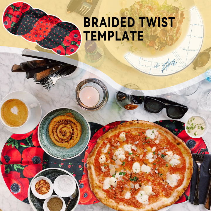 Tablecloth Braided Twist Template-With Instructions
