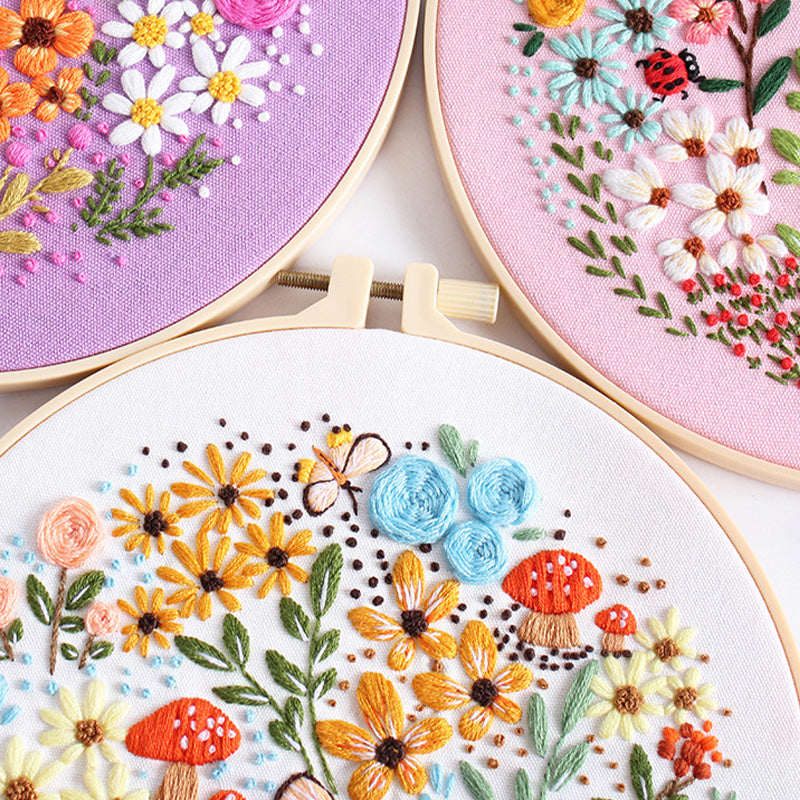 Floral Paradise Embroidery Kit: Create Your Blossoming Masterpiece