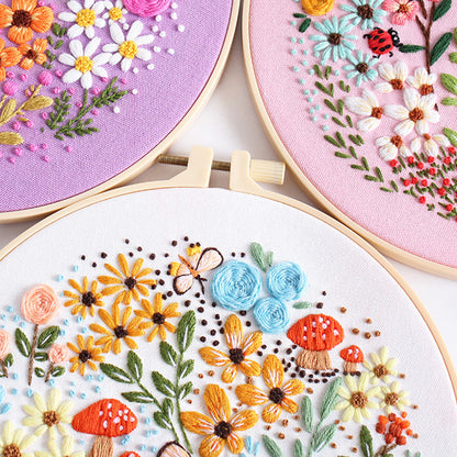 Floral Paradise Embroidery Kit: Create Your Blossoming Masterpiece