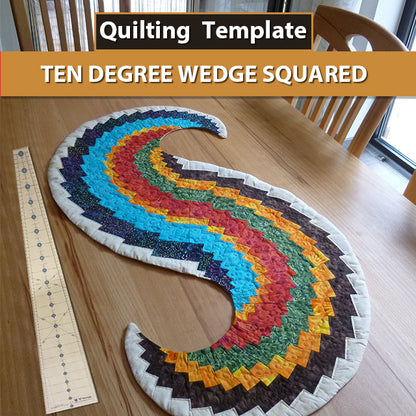 Spicy Spiral Table Runner Quilting Template Ruler