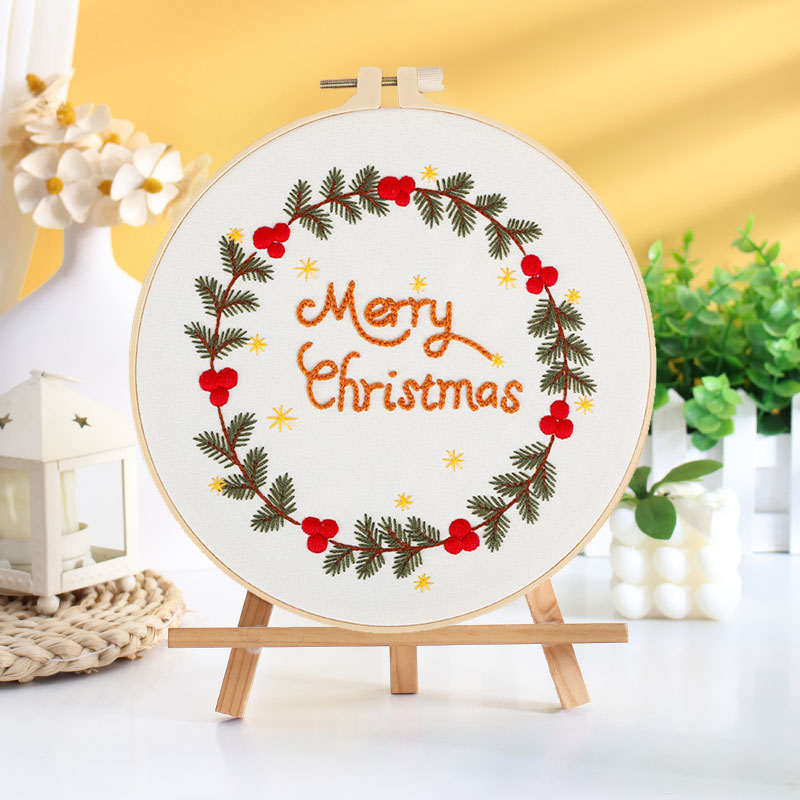 Festive Christmas  - Themed DIY Embroidery Kits
