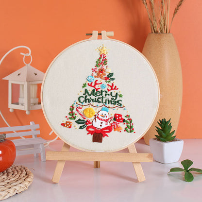 Christmas Delight Embroidery Kit: Create Your Festive Masterpiece!