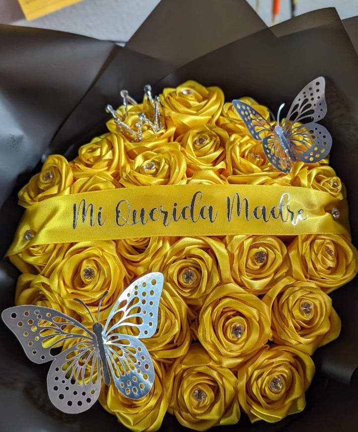 Eternal Roses - HandMade From Satin Ribbon(Never Wither)