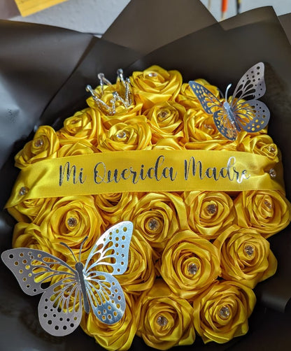 Eternal Roses - HandMade From Satin Ribbon(Never Wither)