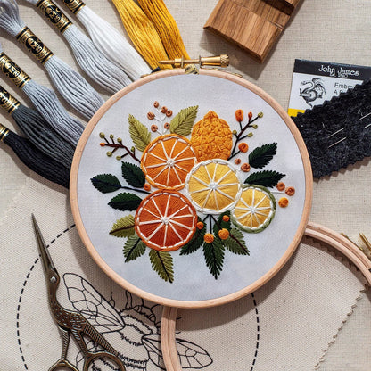 Rubbyoo Embroidery Kit- Orange Slices