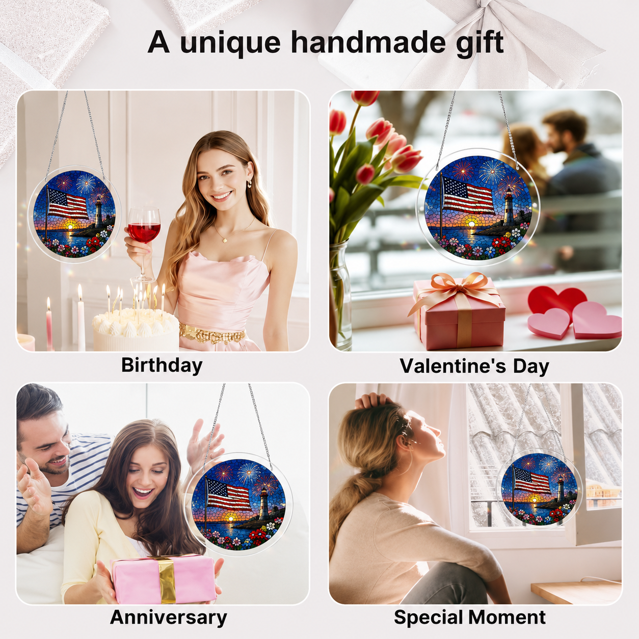 Acrylic Jigsaw Puzzle Suncatcher - Independence Day Celebrations