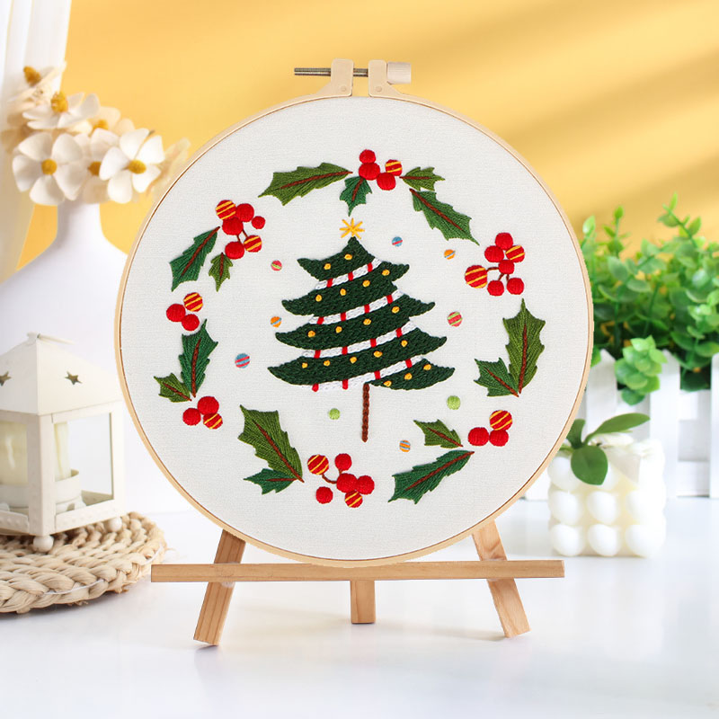 Festive Christmas  - Themed DIY Embroidery Kits