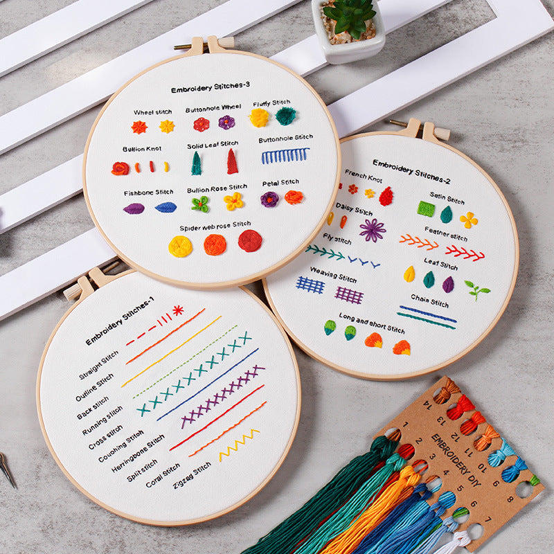 Beginner Kit for Embroidery Stitches