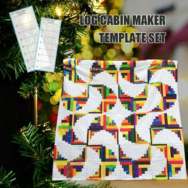 Log Cabin Maker Template Set- With Instructions