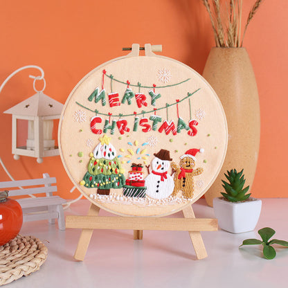 Christmas Delight Embroidery Kit: Create Your Festive Masterpiece!