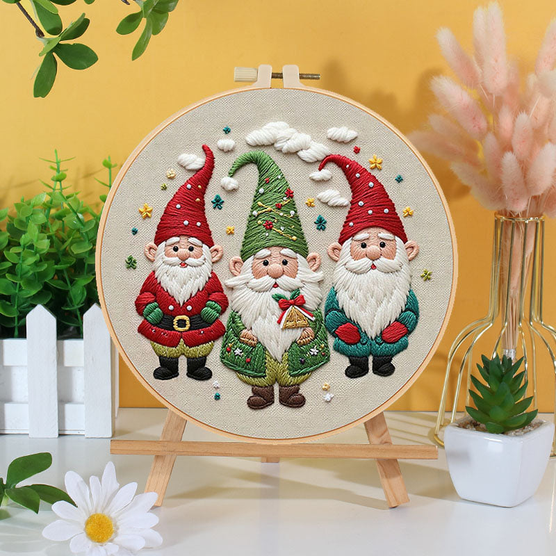 Festive Christmas - Themed DIY Embroidery Kits