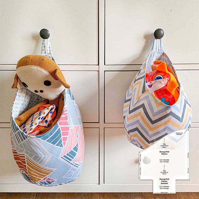 Versatile Fabric Storage Pod Templates-With Instructions