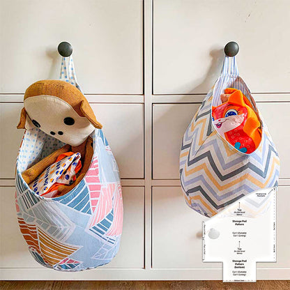 Versatile Fabric Storage Pod Templates-With Instructions