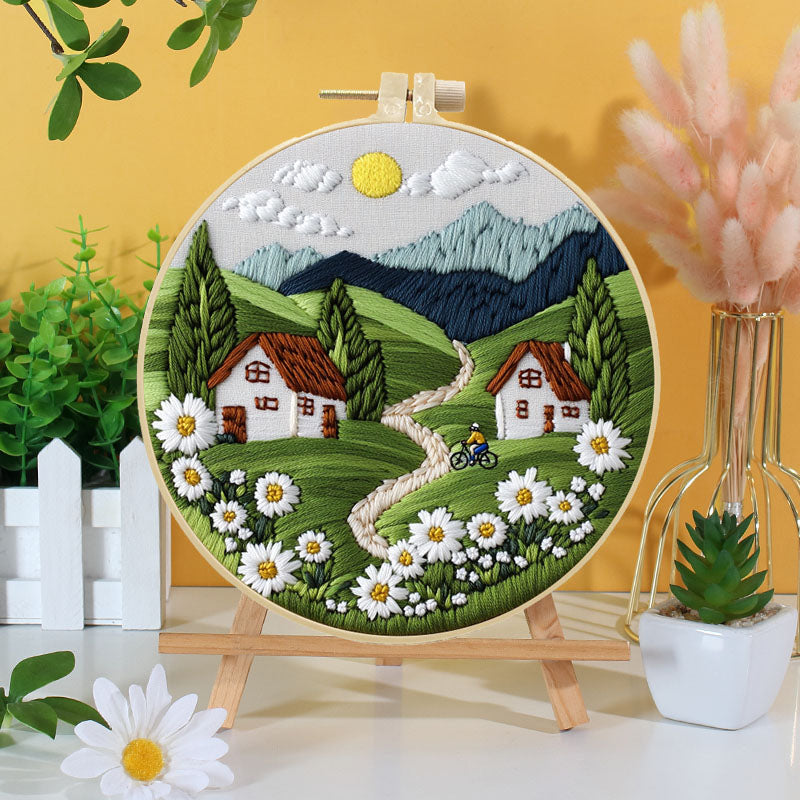 Mountain Village Embroidery Kit